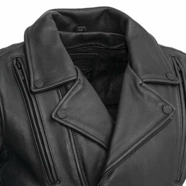 Motorbike Leather Jacket Night Rider Men's Motorcycle Leather Jacket - Image 5