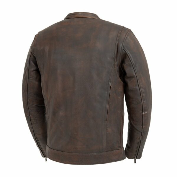 Motorbike Leather Jacket Raider Men's Motorcycle Leather Jacket - Image 9