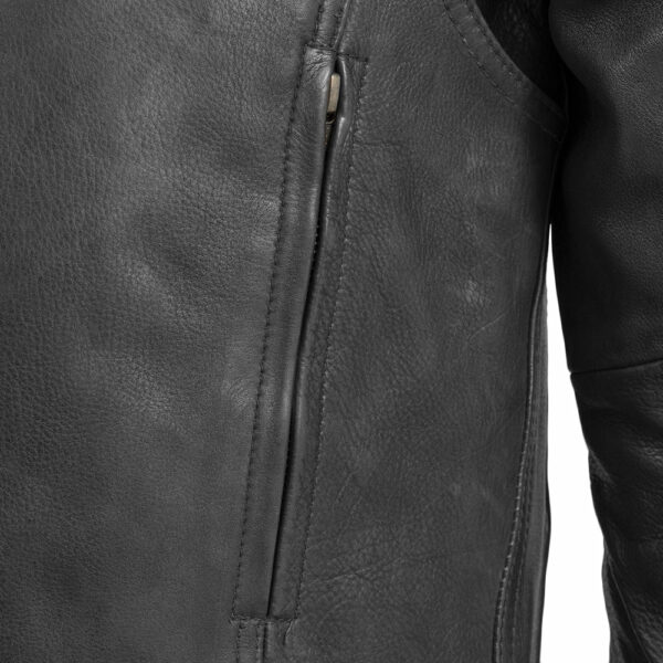 Motorbike Leather Jacket Raider Men's Motorcycle Leather Jacket - Image 5