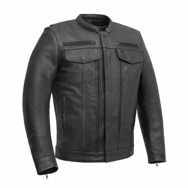 Motorbike Leather Jacket Raider Men's Motorcycle Leather Jacket