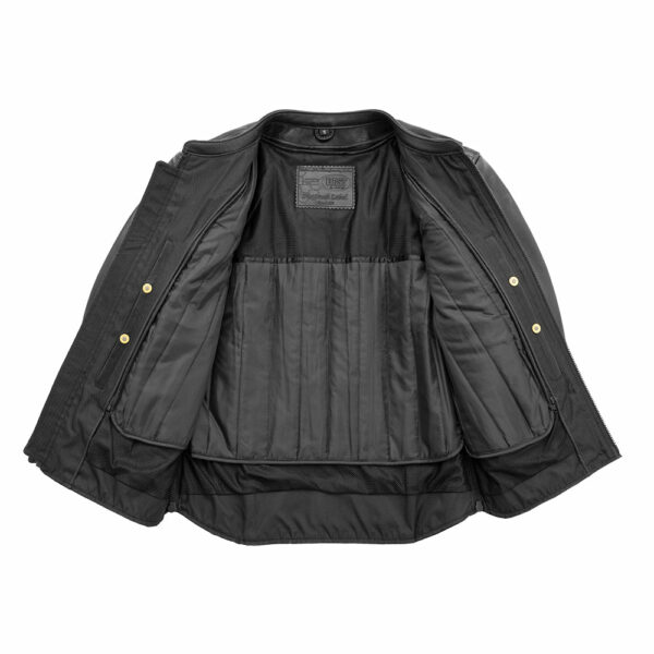 Motorbike Leather Jacket Revolt Men's Motorcycle Leather Jacket - Image 3
