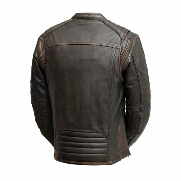 Motorbike Leather Jacket Rider Club - Men's Leather Motorcycle Jacket - Image 2