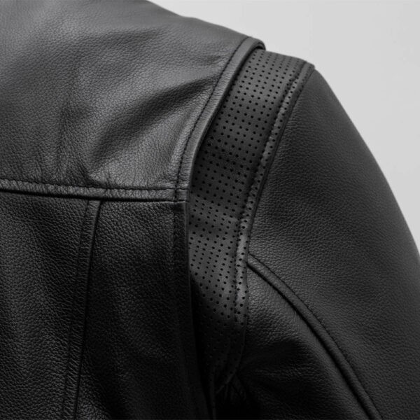 Motorbike Leather Jacket Rocky Men's Motorcycle Leather Jacket - Image 4
