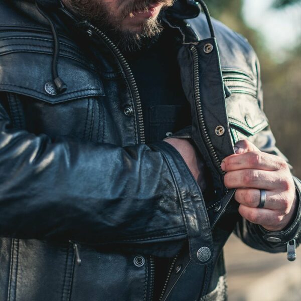 Motorbike Leather Jacket Vendetta Men's Motorcycle Leather Jacket - Image 6
