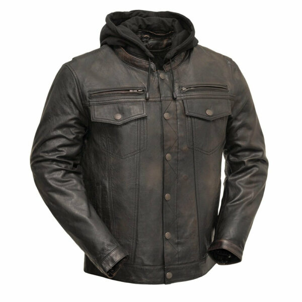Motorbike Leather Jacket Vendetta Men's Motorcycle Leather Jacket